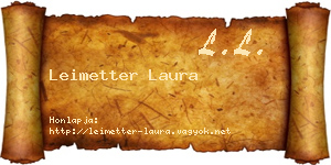 Leimetter Laura névjegykártya